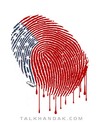 Cartoon: US Identity (small) by abbas goodarzi tagged identity america united states blood finger effect nature crimes war on cartoons crime