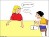 Cartoon: Irgendwas... (small) by Spacko tagged irgendwas,mann,frau,ehe,schreiben,sprache
