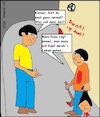 Cartoon: Papa sagt... (small) by Spacko tagged papa,missverständnis,junge,mann,erziehung,gesellschaft,horror,mord,jugend,axt,blut,splatter
