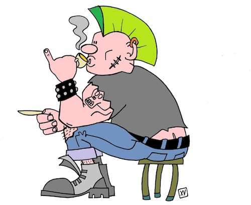 Cartoon: Coffeee (medium) by Xisto Ventura tagged coffee