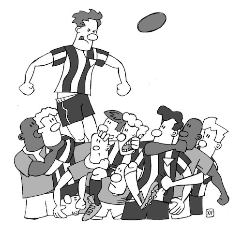 Cartoon: Lovely Corner (medium) by Xisto Ventura tagged football,corner,soccer