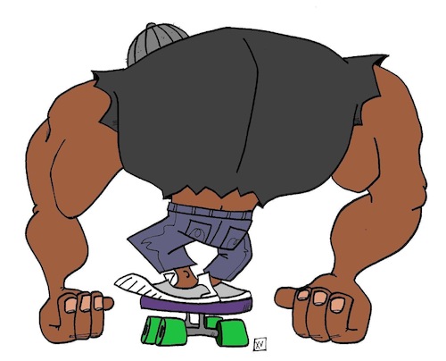 Cartoon: Skating PRO (medium) by Xisto Ventura tagged skate
