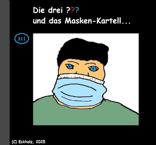 Cartoon: Die drei... (medium) by Wutkritzler78 tagged fragezeichen,serie,skandal,jens,spahn,nachrichten,presse,gesellschaft,corona,covid19