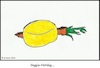 Cartoon: Veggie-Hotdog... (small) by Wutkritzler78 tagged hotdog,möhre,karotte,vegetarier,veganer,veggie