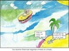 Cartoon: Ehekrise... (small) by Moppel tagged eheprobleme,konflikt,ehe,urlaub,reisen,meer,schiff,ozean,gesellschaft,liebe,streitereien,provokation
