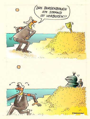 Cartoon: Strand 2 (medium) by staginnus tagged sommer,urlaub