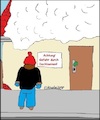 Cartoon: Achtung Gefahr... (small) by Stiftquäler78 tagged gefahr,schild,warnhinweis,dachlawinen,winter,schnee