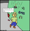 Cartoon: Hoffentlich... (small) by Kritzelhonk tagged angst,sorgen,spaziergang,mann,gesellschaft,unbehagen,hammer,fall,gefahr,unfall