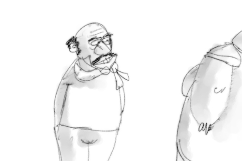 Cartoon: useless and elite with high mood (medium) by al-mousawi2025 tagged cartoon