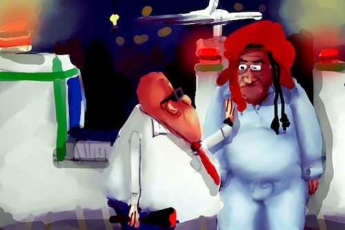 Cartoon: a suspicious object (medium) by THE WORLD HISTORY tagged cartoon