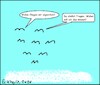 Cartoon: Über den Wolken 2 (small) by Moppel tagged vögel,fliegen,ziellosigkeit