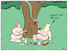 Cartoon: Adam and Eve (small) by Kik tagged adam,eve,snake,apple,bible,religion,paradise