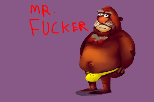 Cartoon: mr fucker (medium) by Mousawi tagged 