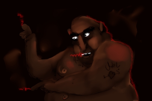 Cartoon: the unleashing hell (medium) by Mousawi tagged 