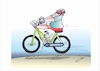 Cartoon: Hauptsache bequem! (small) by Bernd Eisert tagged ebike,radler,junge,antrieb,akku,bequem