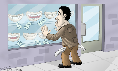 Cartoon: Economy (medium) by Sherif Arafa tagged economy,economy