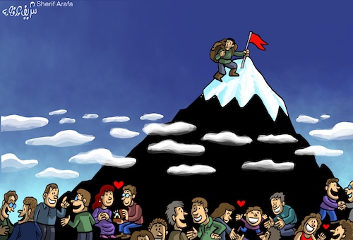 Cartoon: Life Choices (medium) by Sherif Arafa tagged life,choices,life,choices