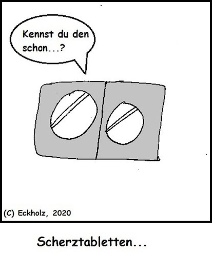 Cartoon: Scherztabletten... (medium) by Kritzelspacko78 tagged schmerztabletten,schmerz,scherz,tabletten,scherztabletten,sprache,witz,humor,ulk,nonsens,medikamente,medizin