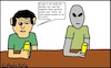 Cartoon: Aliens... (small) by Kritzelspacko78 tagged aliens,ausserirdische,kneipe,mann,bier