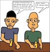 Cartoon: Rätsel... (small) by Kritzelspacko78 tagged rätsel,gegenteil,abenteuer,männer,kneipe,bar