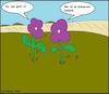 Cartoon: Wie gehts? (small) by Kritzelspacko78 tagged blumen,befinden,gesundheit,pflanzen,natur,wiese