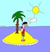 Cartoon: Pizzabestellung... (small) by Pummel tagged pizzabestellung,hunger,insel,meer,ozean,einsamkeit,mann,gesellschaft,ernährung,pizza