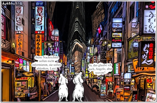 Cartoon: Information? (medium) by ChrisHolt tagged information,politik,wahrheit