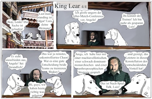 Cartoon: King Lear IV (medium) by ChrisHolt tagged shakespeare,dackelsicht