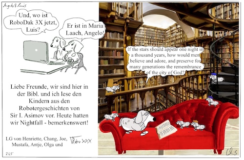 Cartoon: Nightfall (medium) by ChrisHolt tagged zukunft,dackelsicht