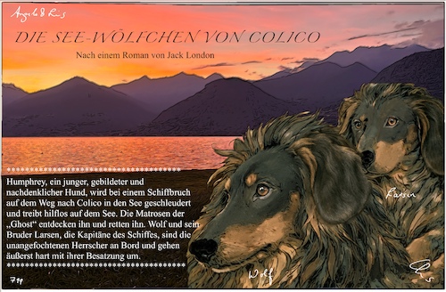 Cartoon: Seewölfchen (medium) by ChrisHolt tagged nietzsche,dackelsicht