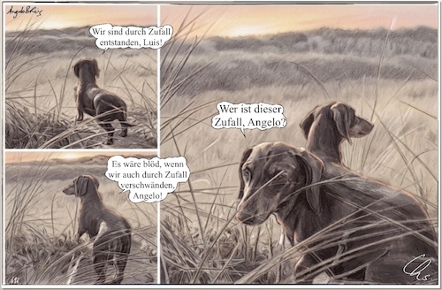 Cartoon: Zufall (medium) by ChrisHolt tagged politik,verantwortung