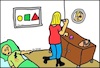 Cartoon: Psycho-Mädchen 2 (small) by Wurstfresser tagged frau,mädchen,mord,totschlag,messer,mann,opfer,delikt,schminken,spiegel,lippenstift,gesellschaft