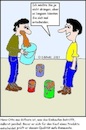 Cartoon: Der Warentester... (small) by Wutkritzler1978 tagged mann,gesellschaft,warentester,penibilität,erbrechen,kotzen,eimer,kübel,einkauf,qualitätsprüfung