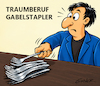 Cartoon: Gabelstapler (small) by peachbossom tagged wortspiel