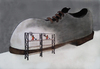 Cartoon: shoe workers (small) by Alpi Ayaz tagged painter,shoe,black