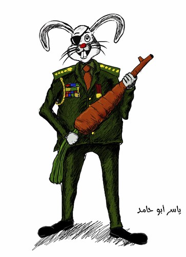 Cartoon: rabbit (medium) by yaserabohamed tagged 