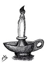 Cartoon: candle (small) by yaserabohamed tagged brush