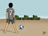 Cartoon: free kick (small) by yaserabohamed tagged free kick football cristiano ronaldo