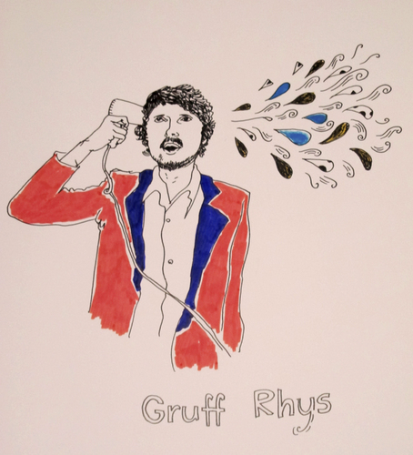 Cartoon: Gruff Rhys (medium) by popmom tagged musician