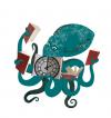 Cartoon: books history (small) by lisette tagged time history books octopus library