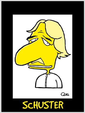 Cartoon: Schuster Caricature (medium) by QUEL tagged schuster,caricature