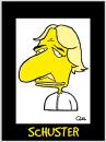 Cartoon: Schuster Caricature (small) by QUEL tagged schuster caricature