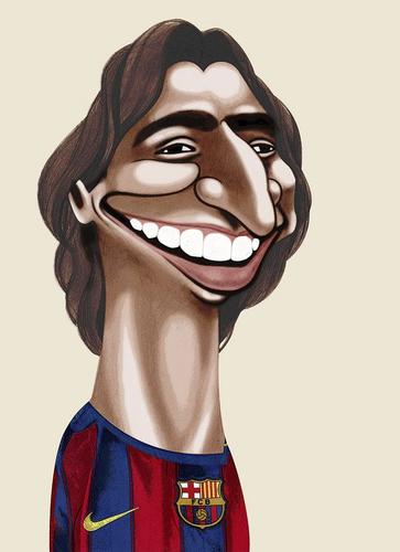 Cartoon: Zlatan Ibrahimovic (medium) by pincho tagged zlatan,ibrahimovic,barcelona,futbol,football,deporte,crack