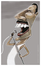 Cartoon: Freddy Mercury (small) by pincho tagged freddy,mercury,caricatura,cantante,musica,queen,rock,farrokh,bulsara