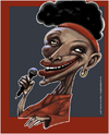 Cartoon: Omara Portuondo (small) by pincho tagged omara,portuondo,musica,cubana,cuba,cantante,artista,buena,vista,social,club,caricatura,arte