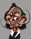Cartoon: Salvador Dali (small) by pincho tagged salvador,dali,pintor,surrealista,excentrico,gala,artista,genio
