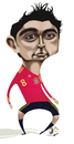 Cartoon: Xavi Hernandez (small) by pincho tagged xavi,hernandez,seleccion,barcelona,futbol,football,spain,crack,mundial,sudafrica