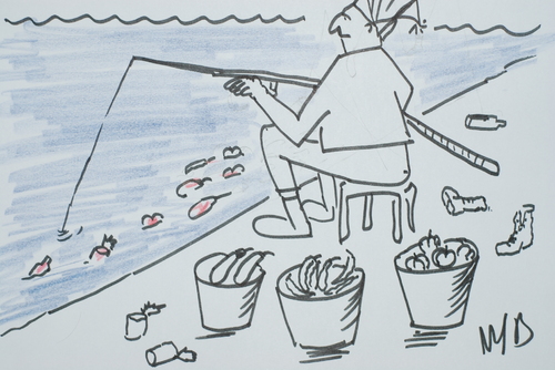 Cartoon: denizlerimiz (medium) by MSB tagged denizlerimiz