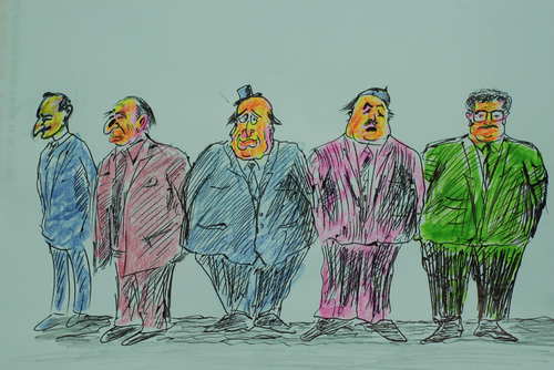 Cartoon: eski liderler (medium) by MSB tagged eski,liderler
