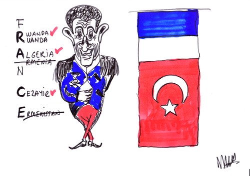 Cartoon: sarkozy (medium) by MSB tagged sarkozy